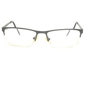 Marchon NYC Irving East Side Black Semi Rimless Eyeglasses Frames 53-17-140